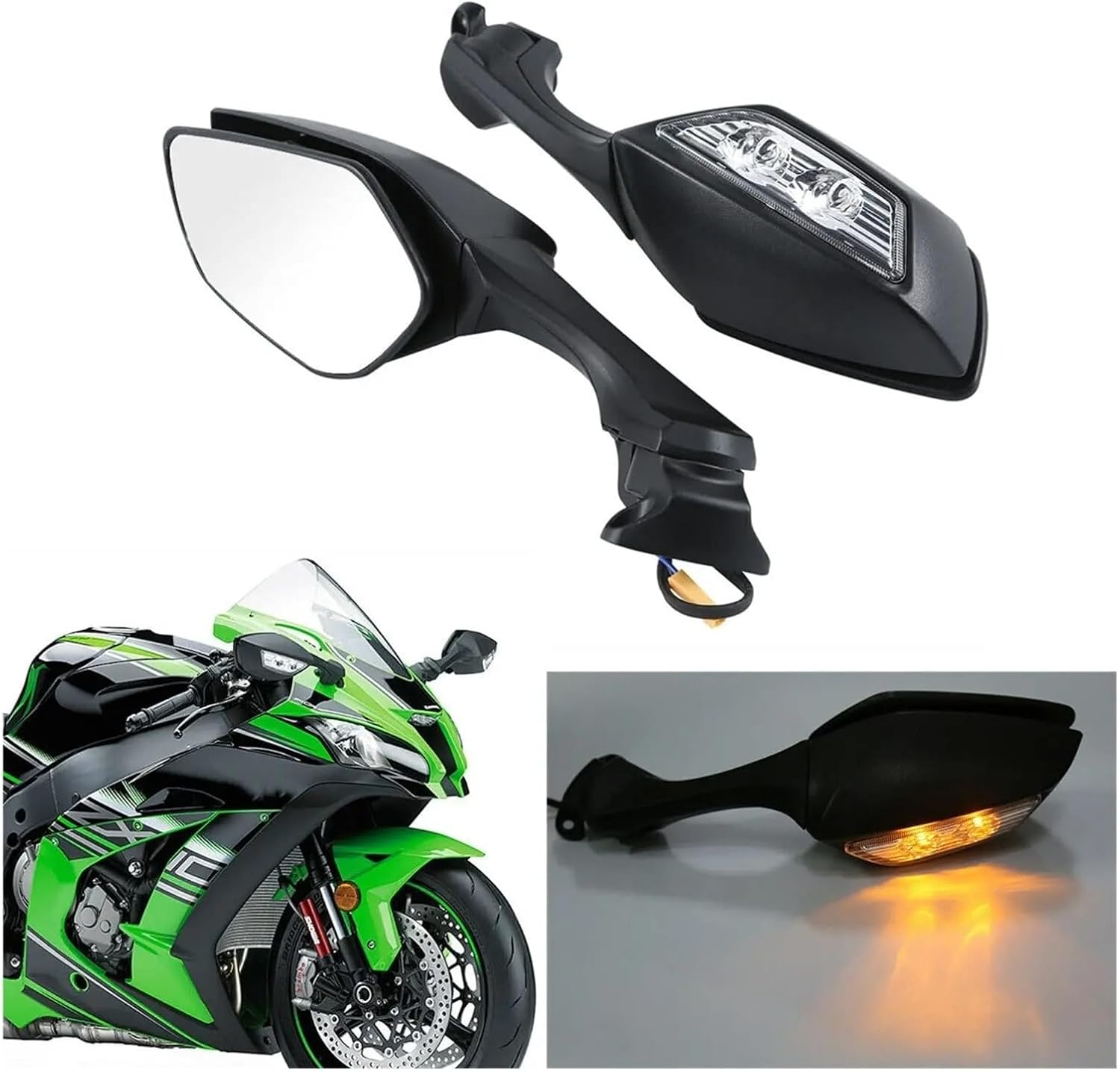 バイク ウインカーミラー ミラー アメリカン オートバイ用リアビュー